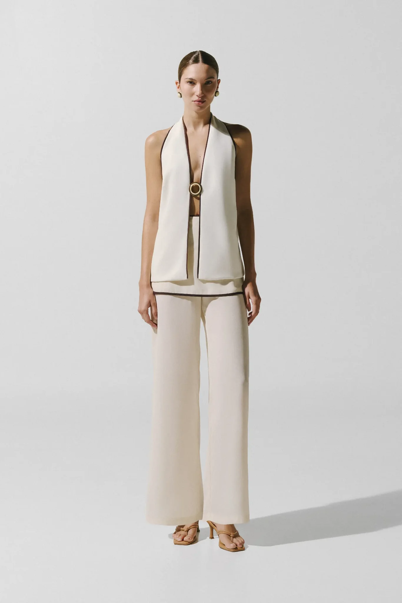 BIANCA RENATA SET VEST Ivory 1