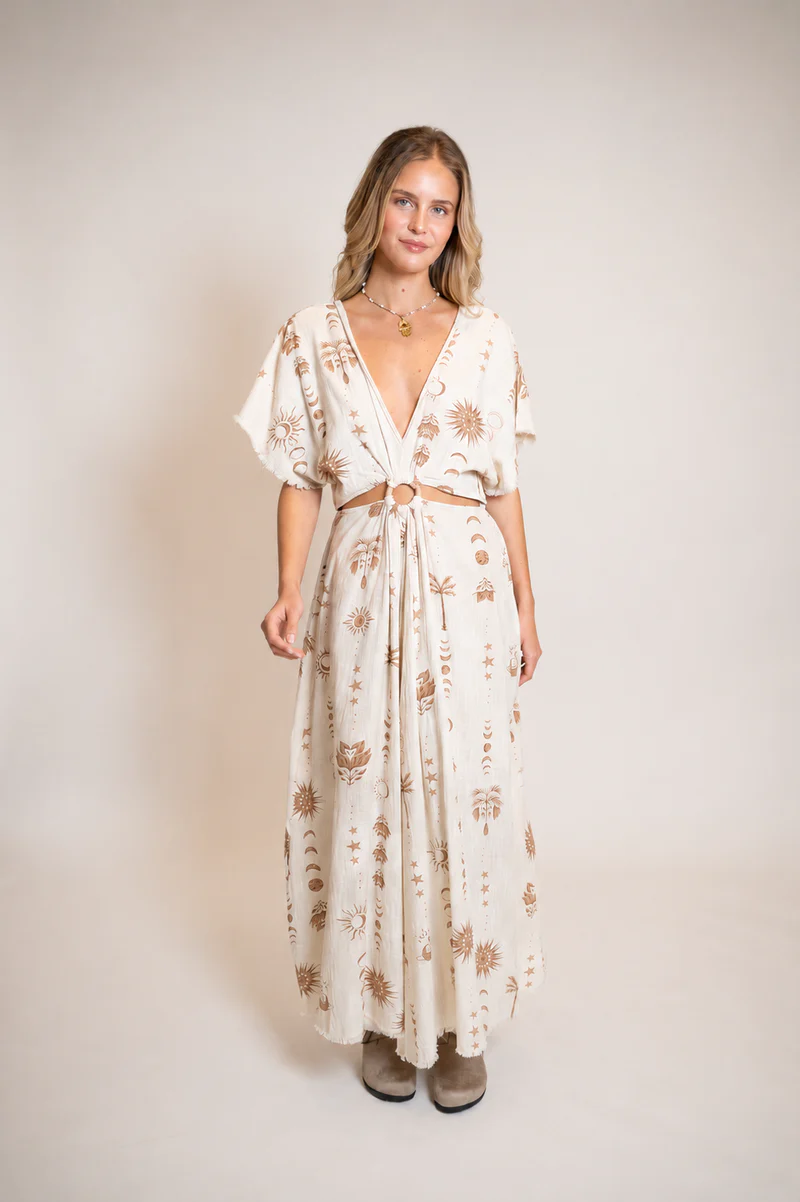 MAXI DRESS CELESTIA Ivory 1