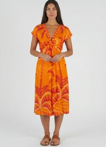 MAXI DRESS SUNSET HIPPIE Orange 1
