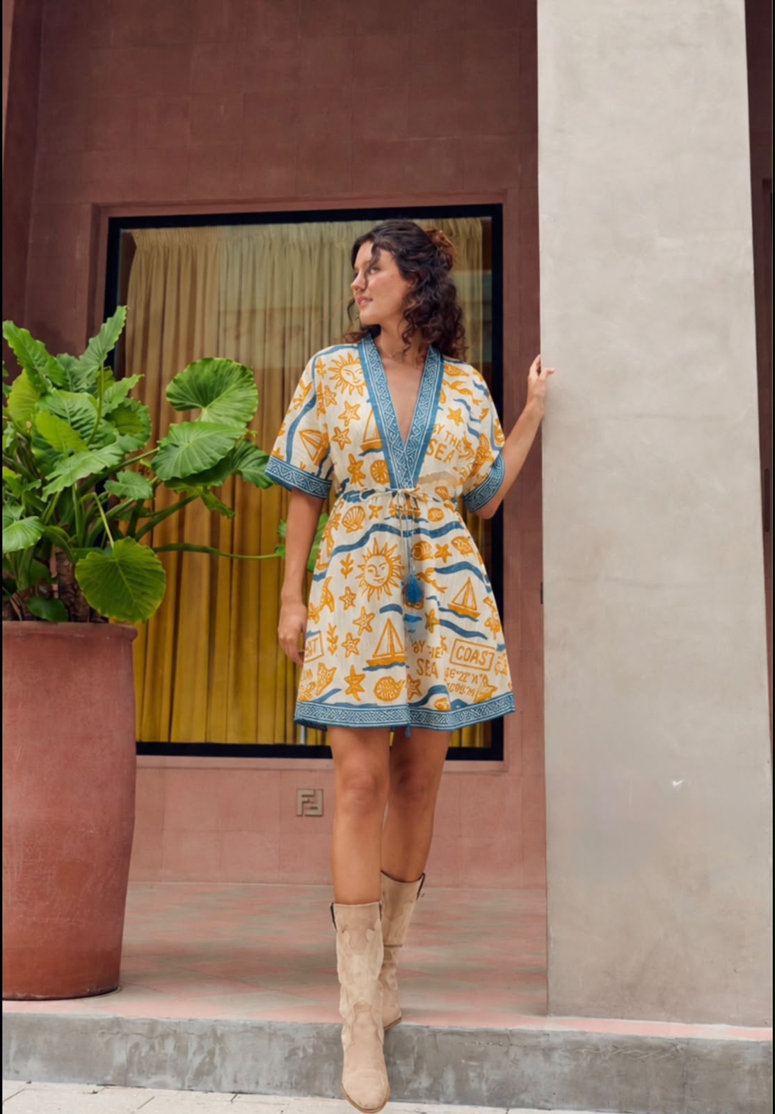 MINI DRESS ZAYA Yellow 1