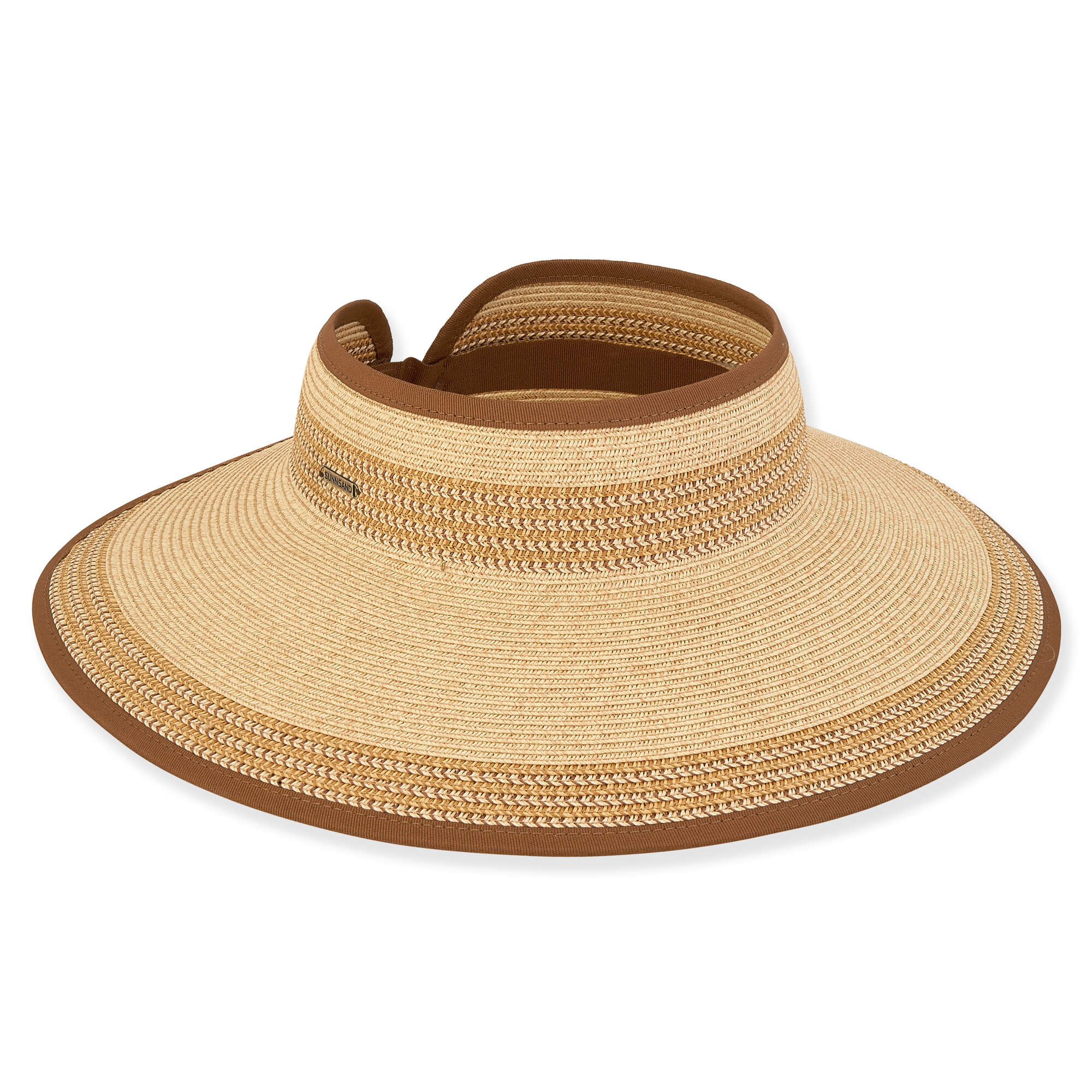 TWO-TONE ROLL-UP VISOR Brown 1