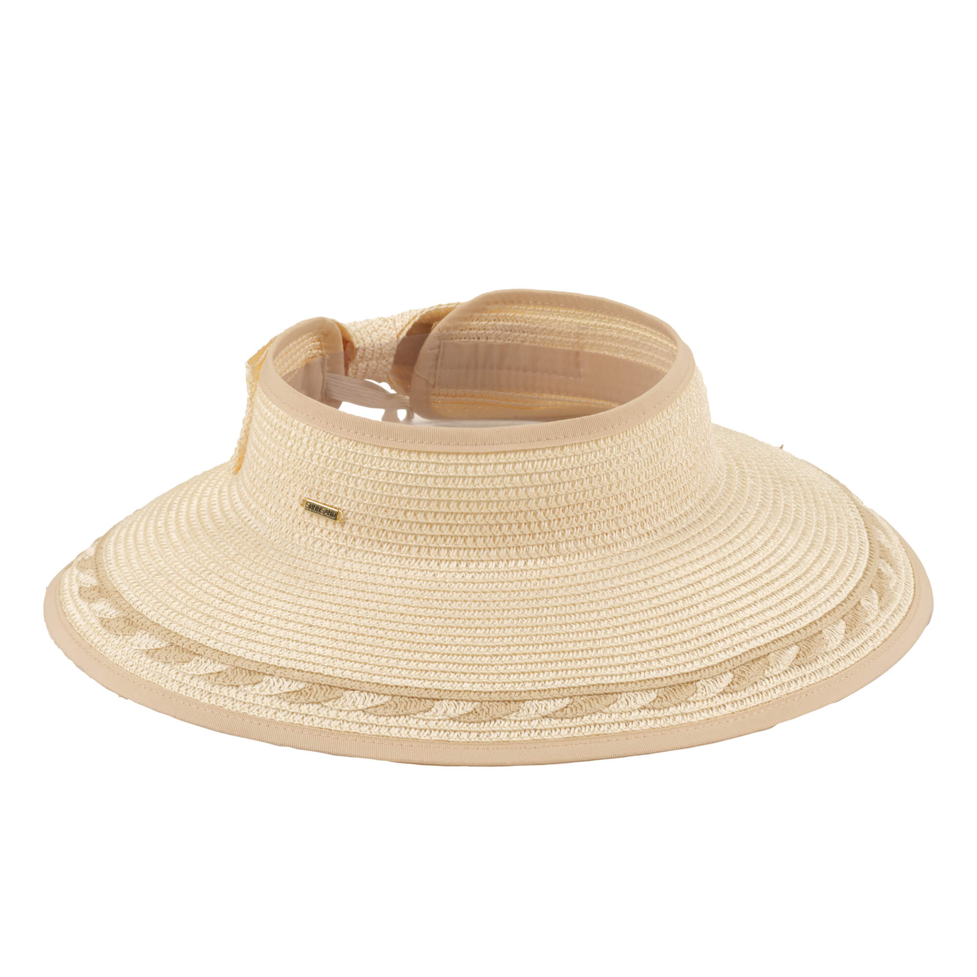 ROLLUP VISOR BRAID Ivory 1
