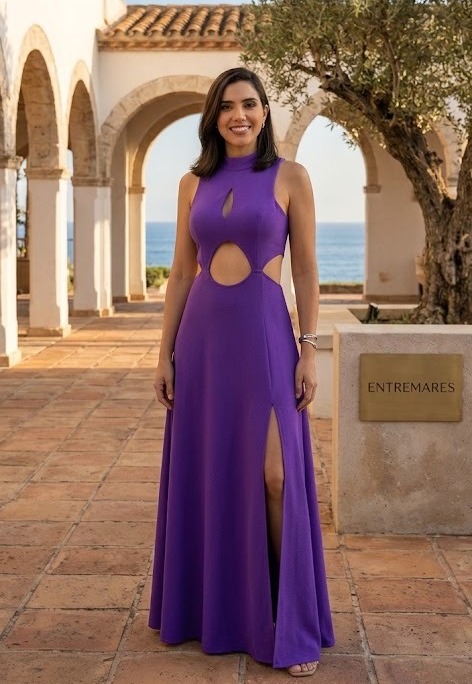 MAXI DRESS ISABELLA PURPLE OS Purple 1